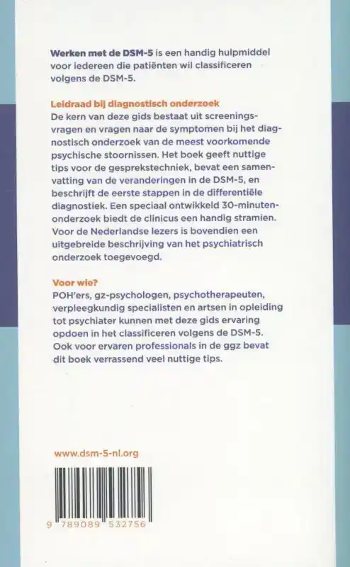 WERKEN MET DE DSM-5