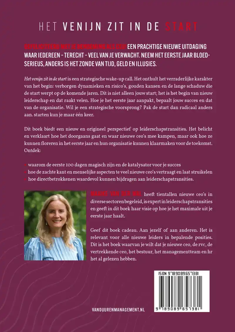 HET VENIJN ZIT IN DE START