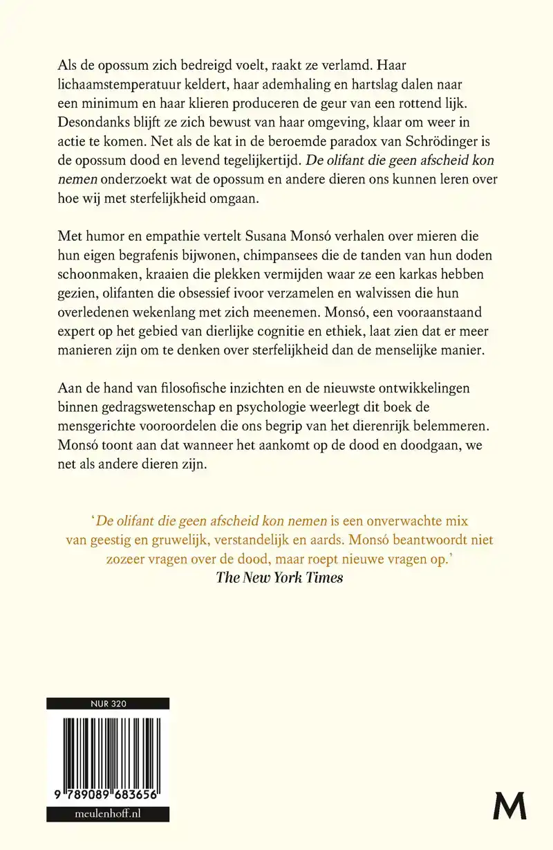 DE OLIFANT DIE GEEN AFSCHEID KON NEMEN