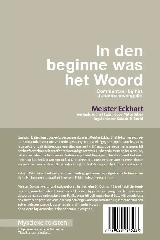 IN DEN BEGINNE WAS HET WOORD