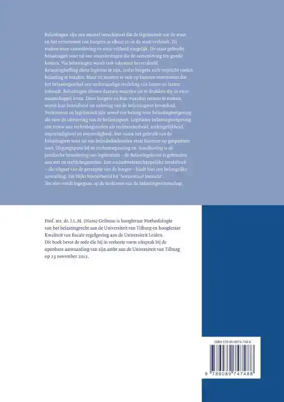 BELASTINGEN ALS MOREEL FENOMEEN