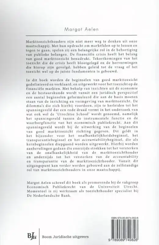 BEGINSELEN VAN GOED MARKTTOEZICHT