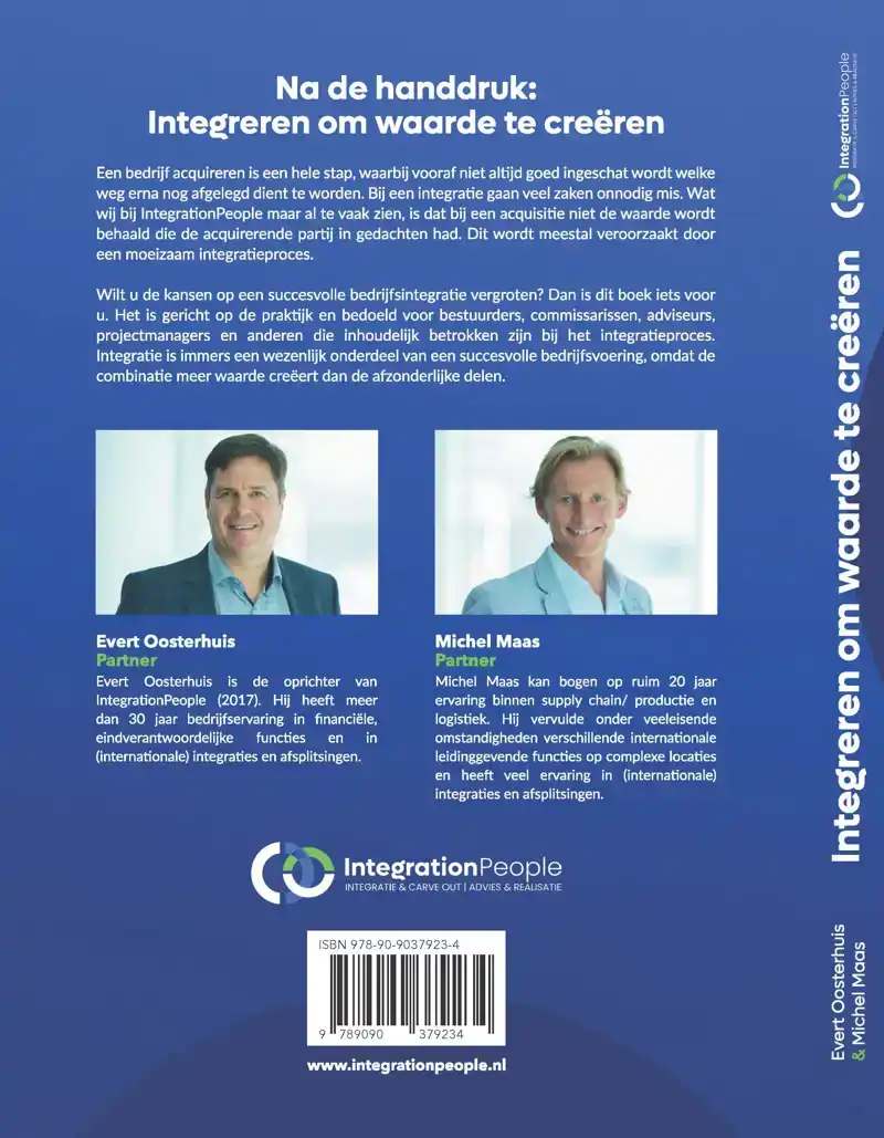 NA DE HANDDRUK: INTEGREREN OM WAARDE TE CREEREN