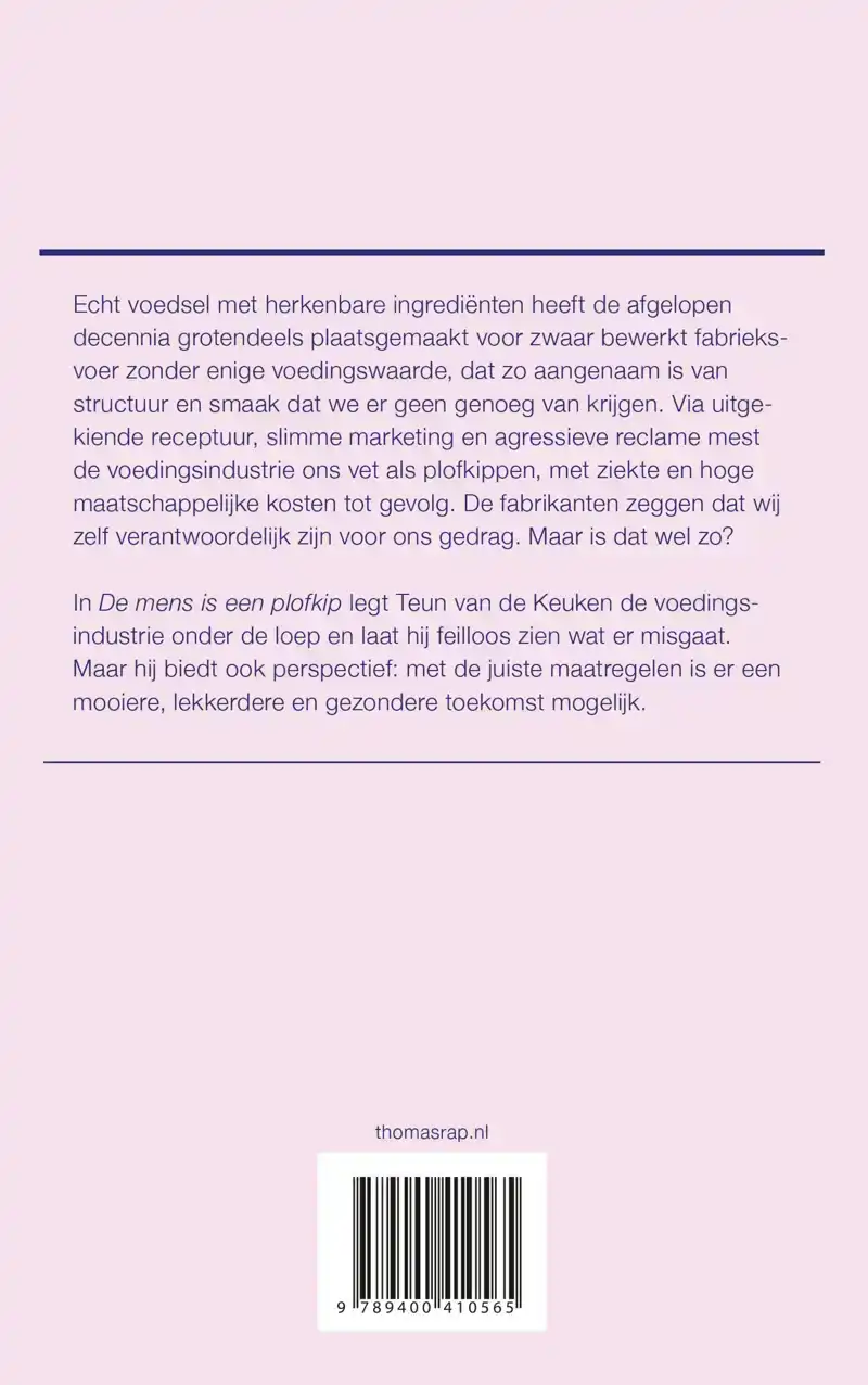 DE MENS IS EEN PLOFKIP