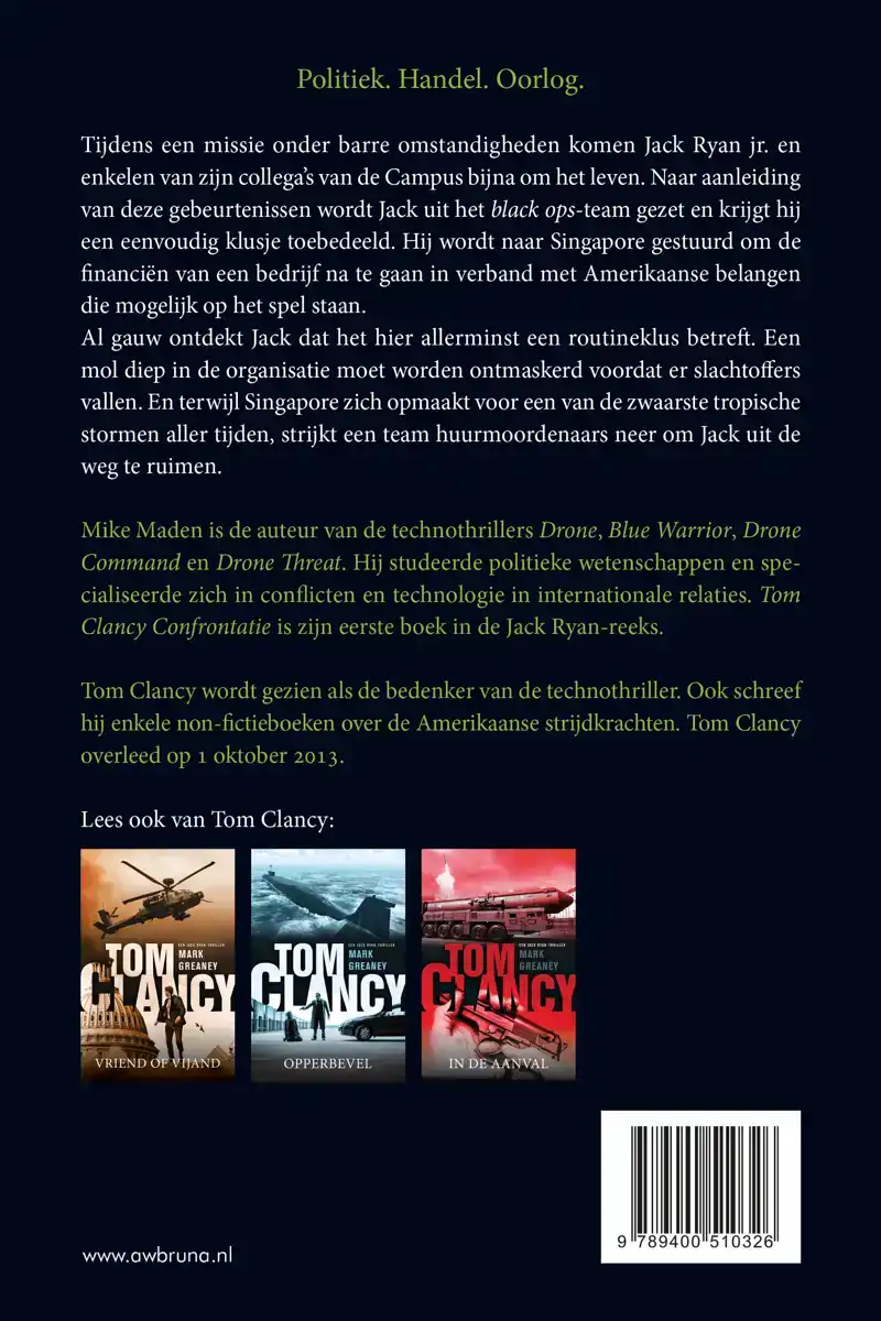 TOM CLANCY CONFRONTATIE