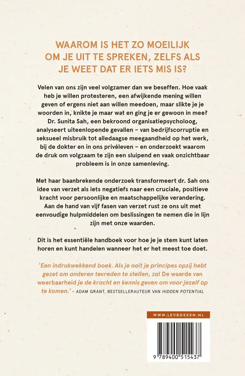 DE WAARDE VAN WEERBAARHEID