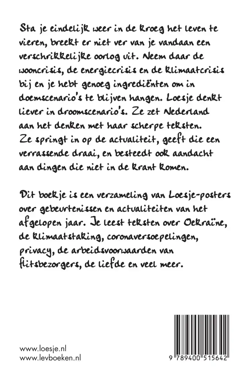 DENK EENS IN DROOMSCENARIO'S