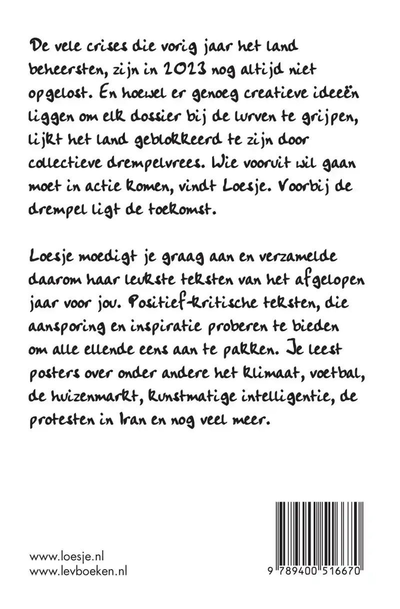 VOORBIJ DE DREMPEL LIGT DE TOEKOMST