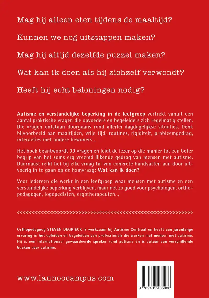 AUTISME EN VERSTANDELIJKE HANDICAP IN DE LEEFGROEP