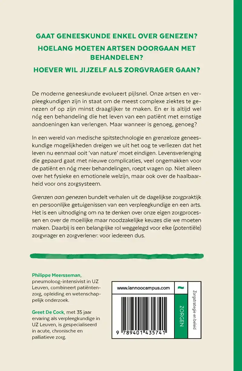 GRENZEN AAN GENEZEN
