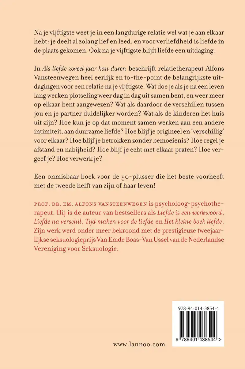 ALS LIEFDE ZOVEEL JAAR KAN DUREN