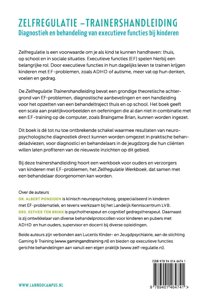 ZELFREGULATIE TRAINERSHANDLEIDING