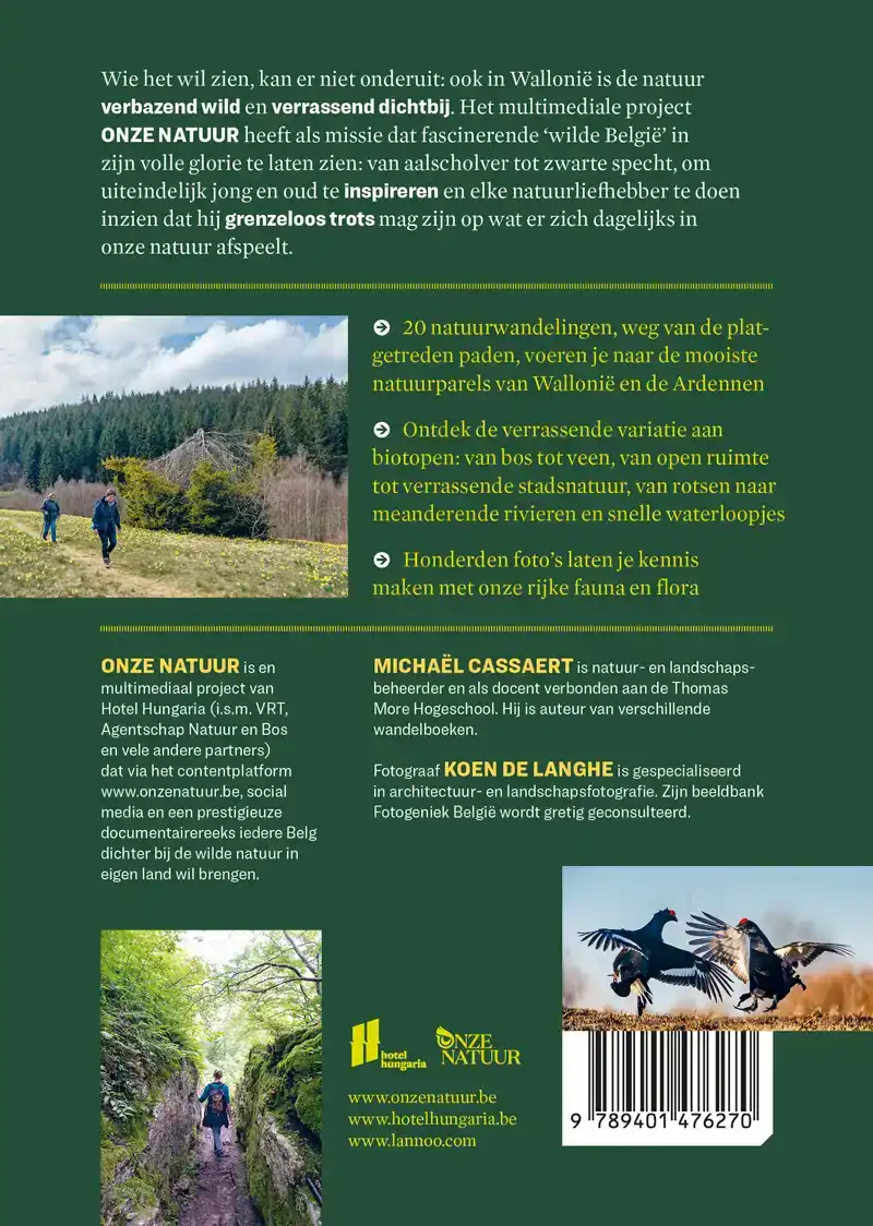 WANDELBOEK ONZE NATUUR ARDENNEN EN WALLONIE