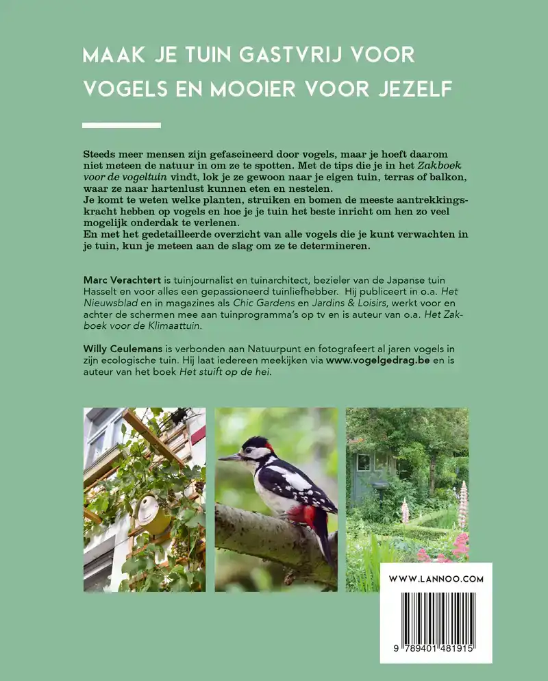 ZAKBOEK VOOR DE VOGELTUIN