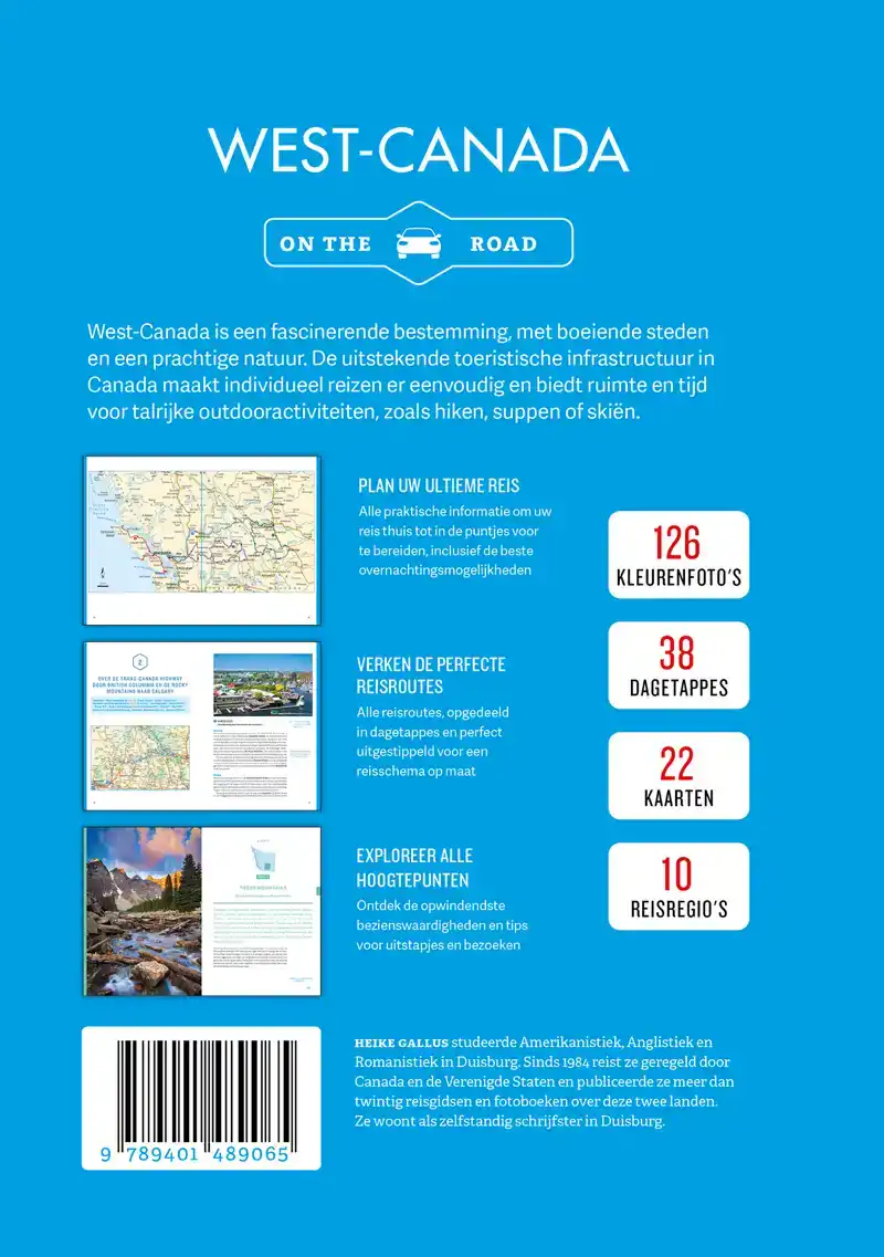 LANNOO'S AUTOBOEK WEST-CANADA ON THE ROAD