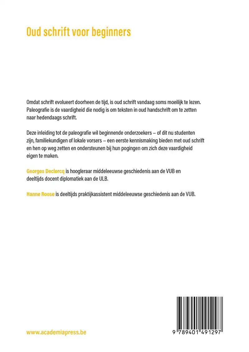 OUD SCHRIFT VOOR BEGINNERS