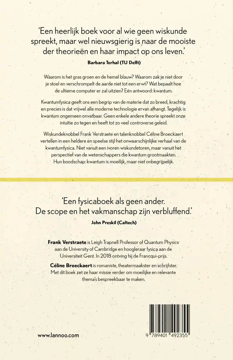 WAAROM NIEMAND KWANTUM BEGRIJPT