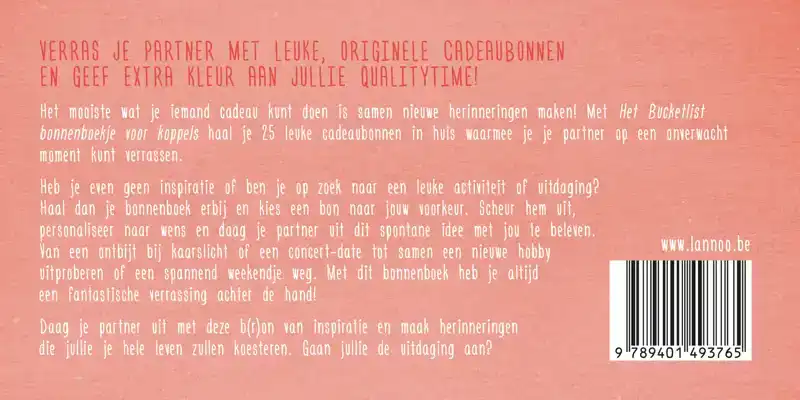 HET BUCKETLIST BONNENBOEK VOOR KOPPELS