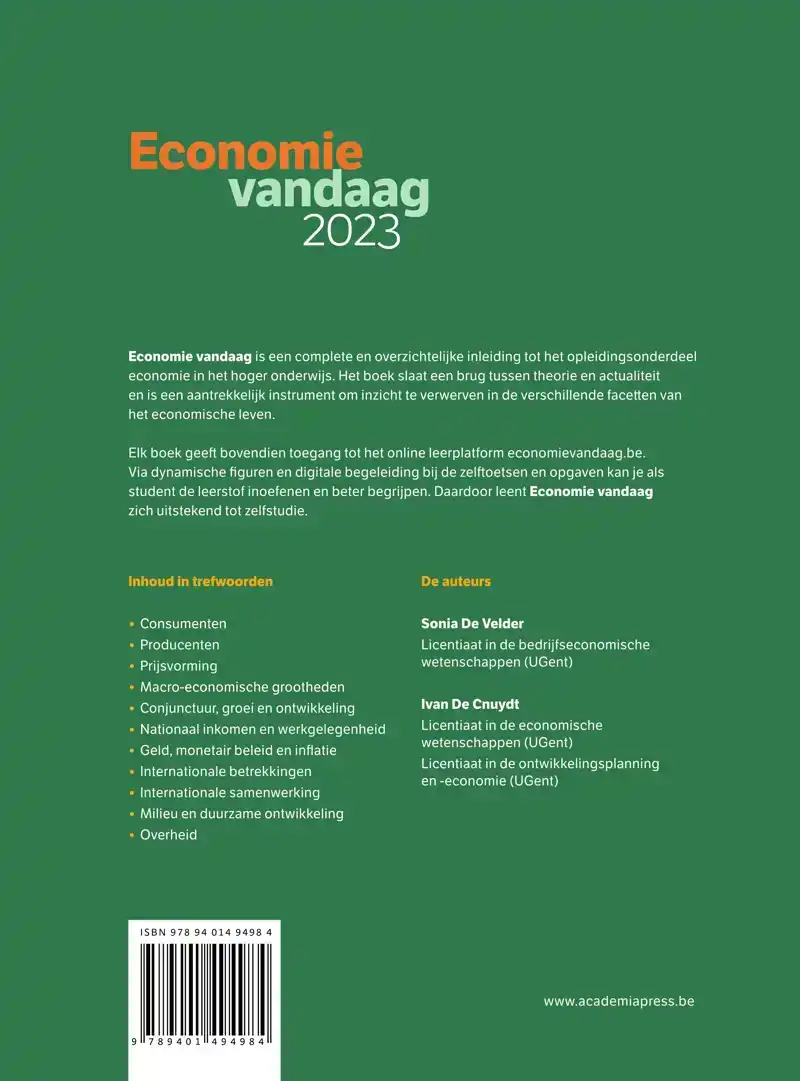 ECONOMIE VANDAAG