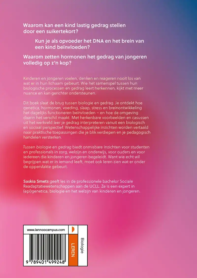 TUSSEN BIOLOGIE EN GEDRAG