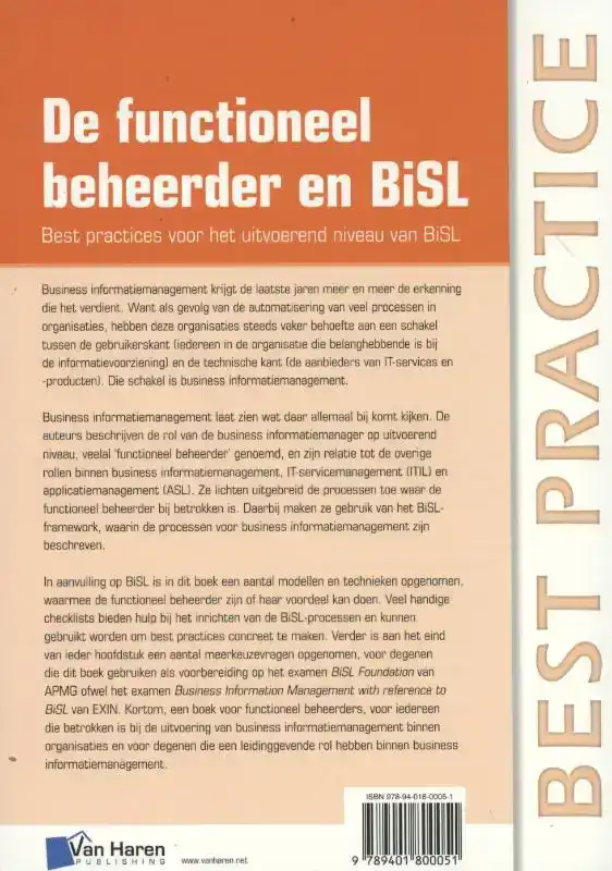DE FUNCTIONEEL BEHEERDER EN BISL