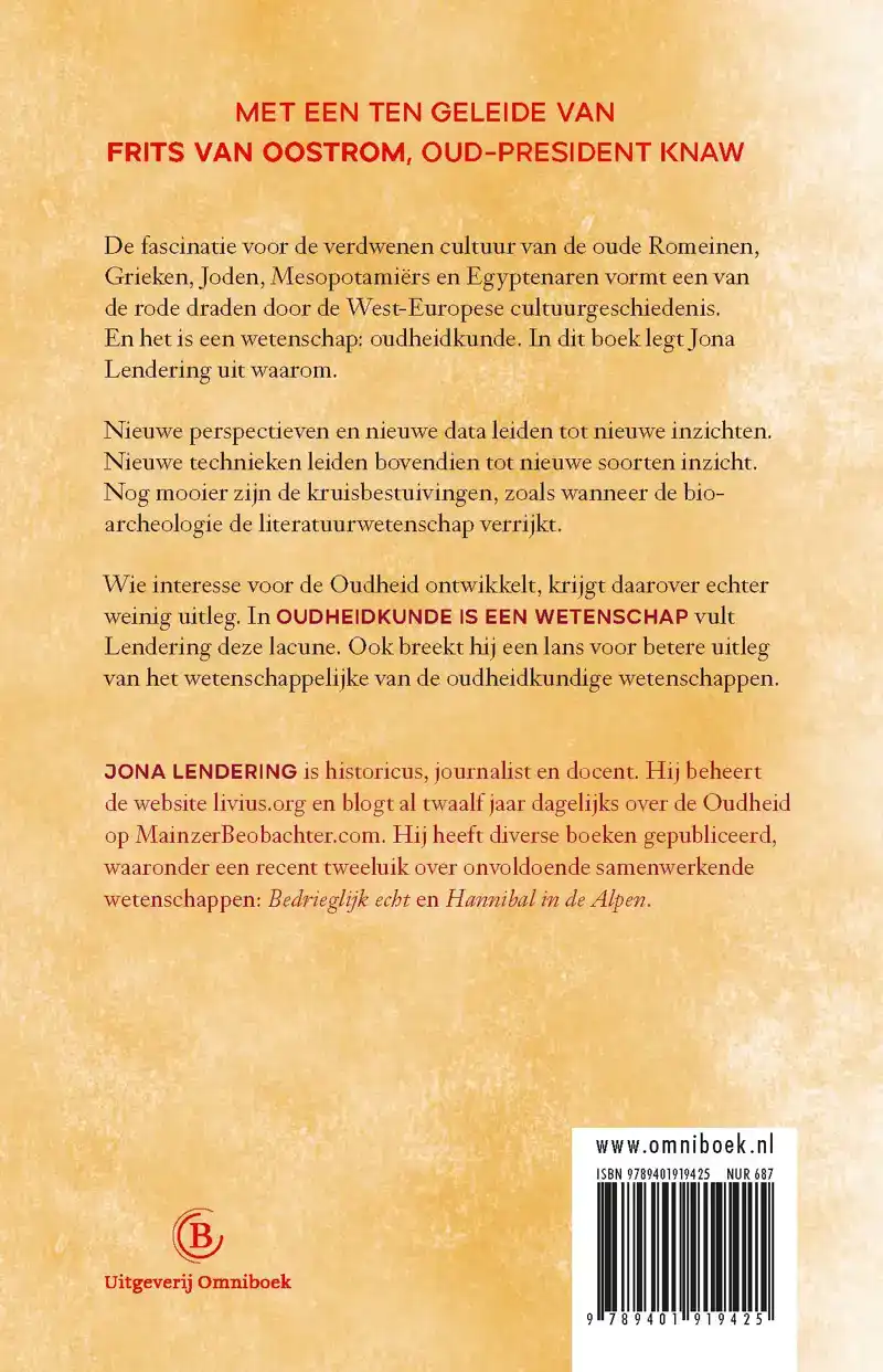 OUDHEIDKUNDE IS EEN WETENSCHAP