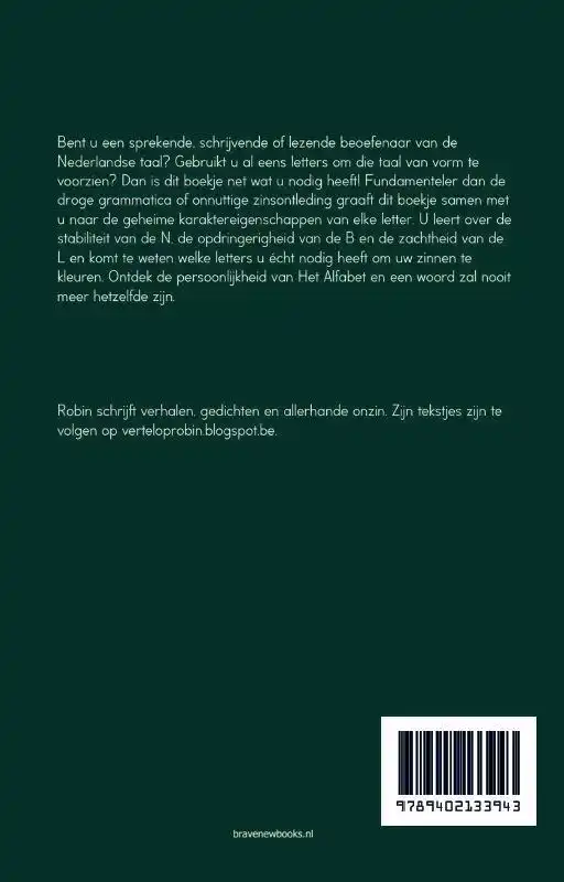 DE PERSOONLIJKHEID VAN HET ALFABET