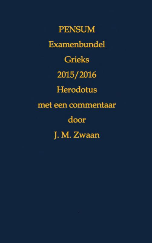 PENSUM EXAMENBUNDEL GRIEKS