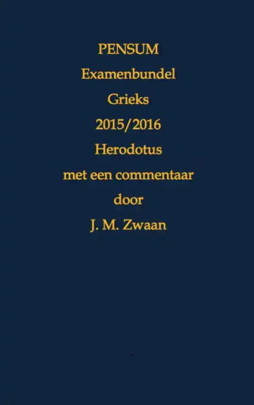 PENSUM EXAMENBUNDEL GRIEKS