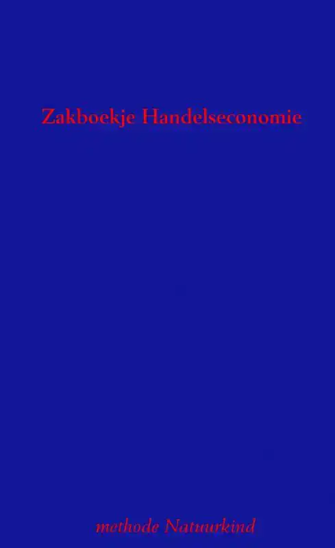 ZAKBOEKJE HANDELSECONOMIE