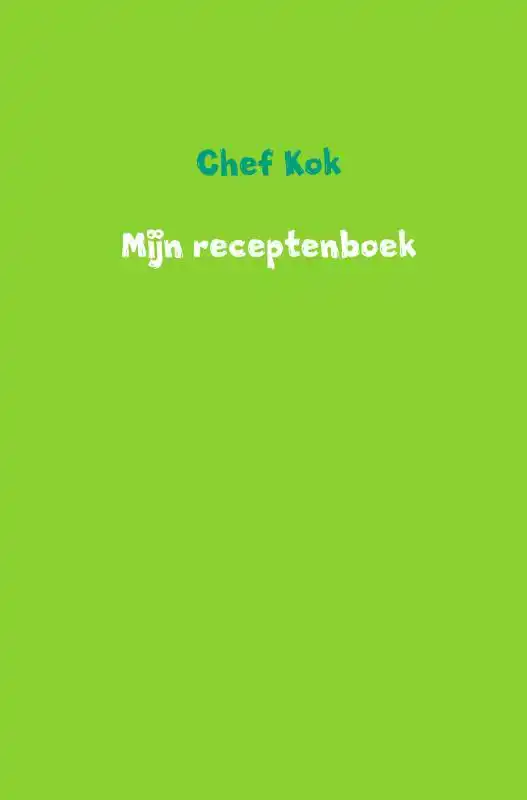 MIJN RECEPTENBOEK