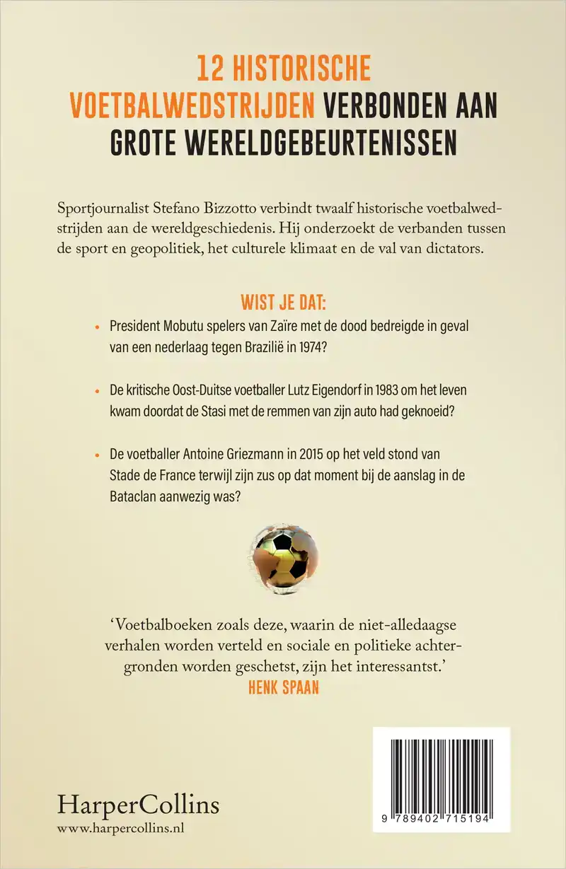 DE WERELDGESCHIEDENIS IN 12 VOETBALWEDSTRIJDEN