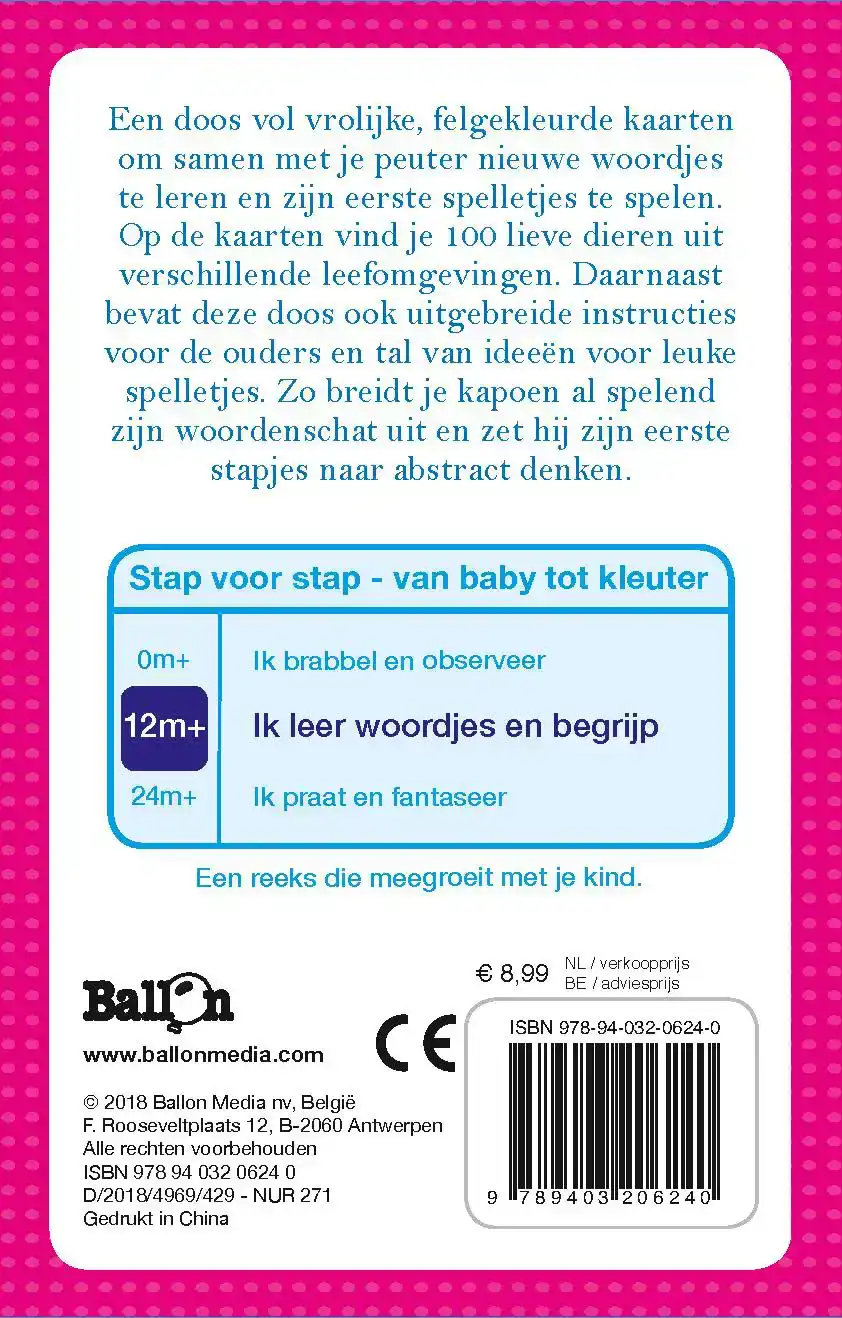 KIJK- EN SPEELKAARTEN DIEREN