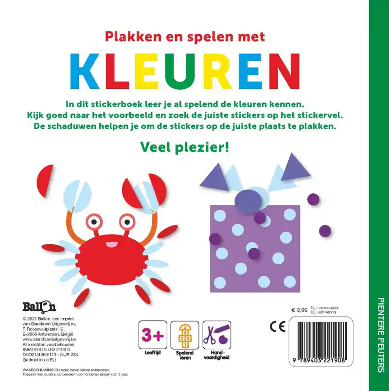 PLAKKEN EN SPELEN MET KLEUREN