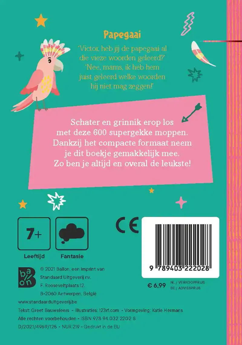 600 SUPERGEKKE MOPPEN VOOR KINDEREN