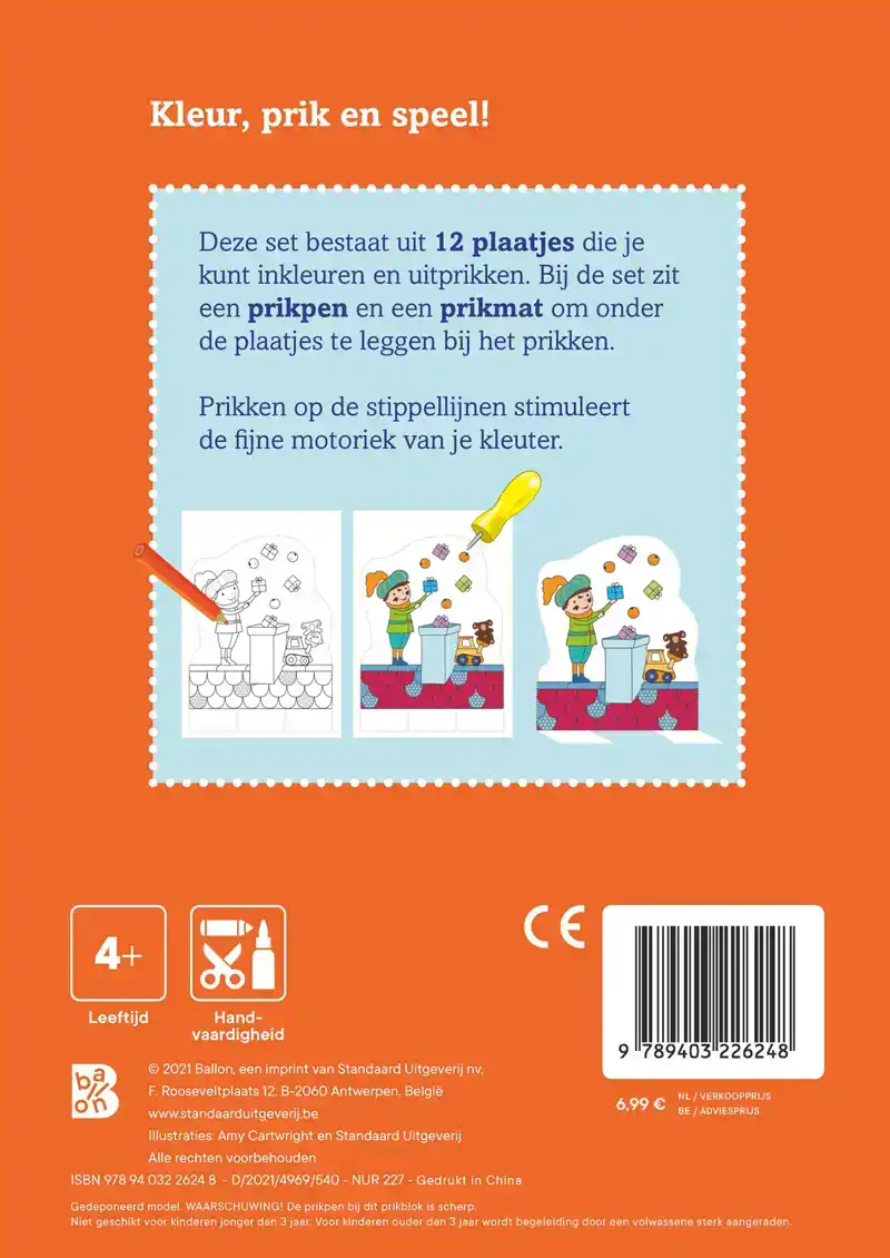 KLEUR- EN PRIKBLOK SINTERKLAAS