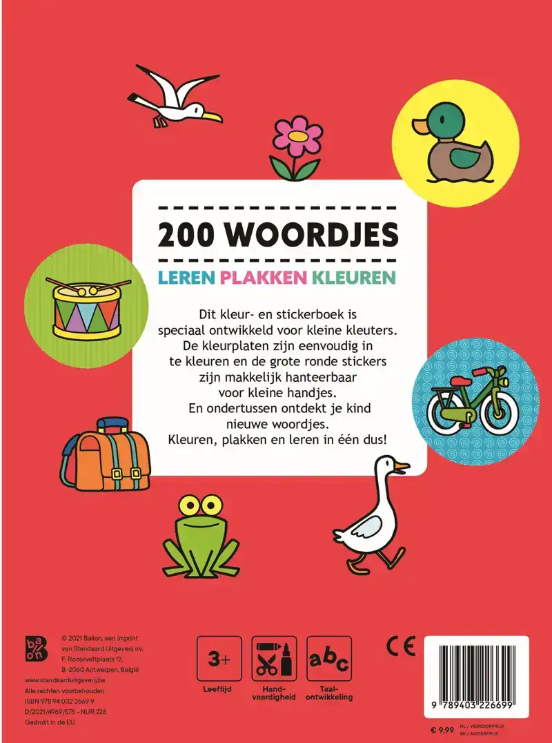 200 WOORDJES LEREN, PLAKKEN EN KLEUREN