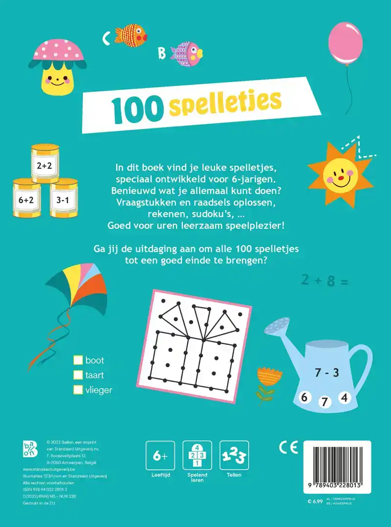 100 SPELLETJES VOOR 6-JARIGEN