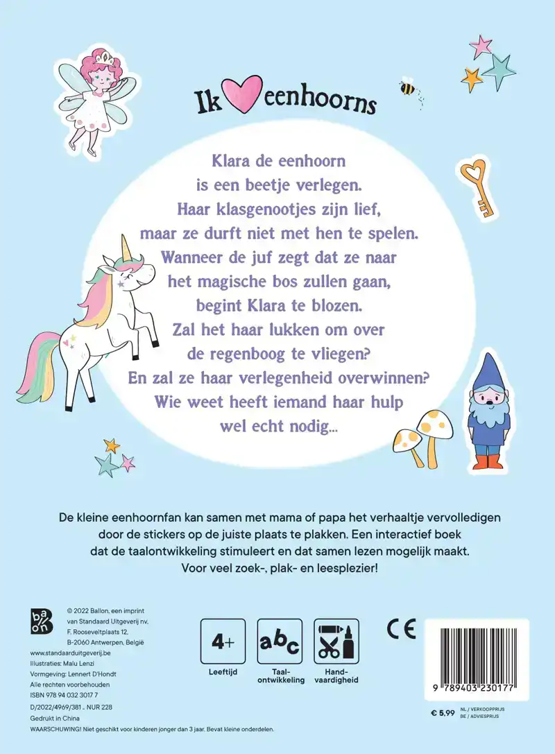 EENHOORNS: MIJN KLEURBLOK