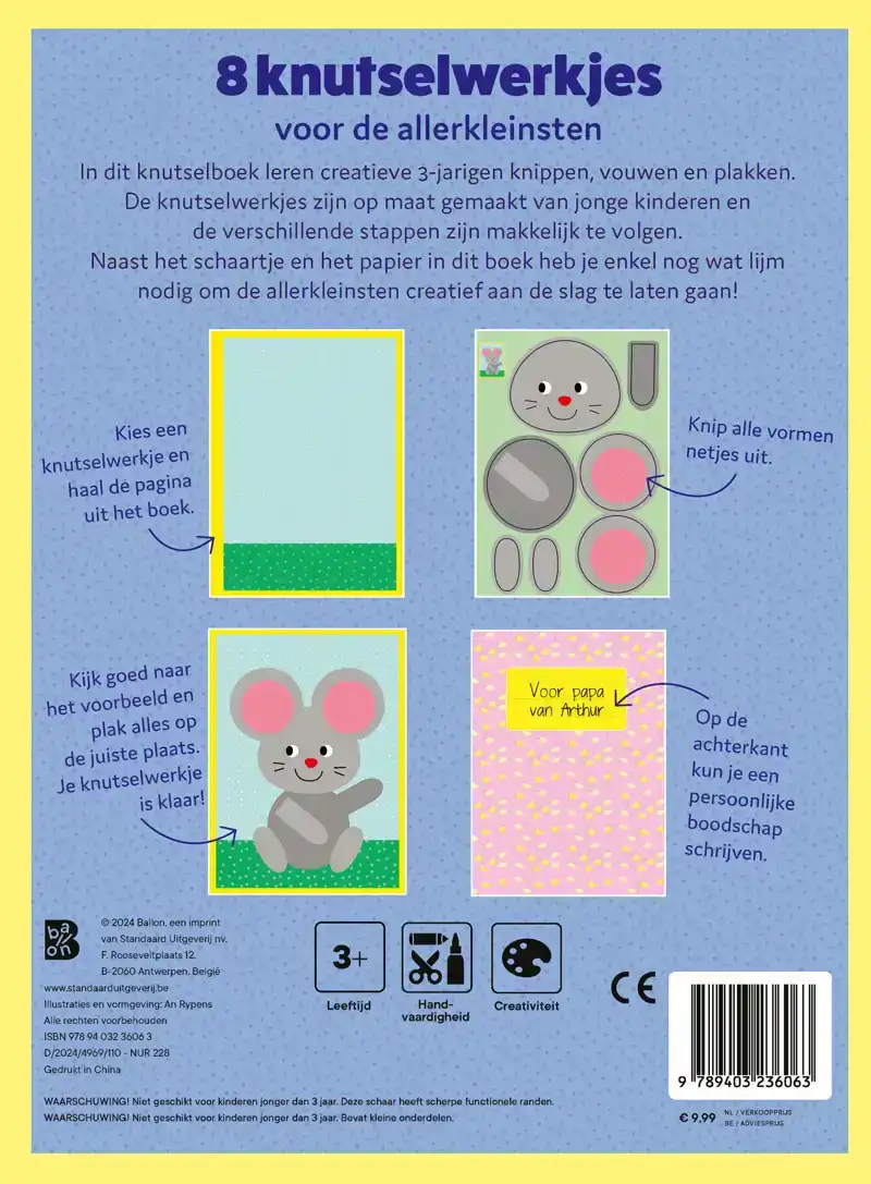 KNUTSELBOEK MET SCHAARTJE: DIEREN