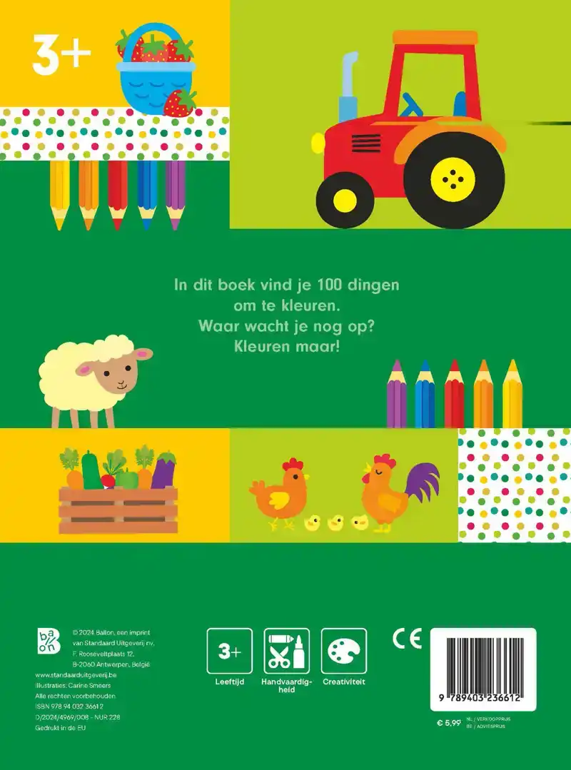 100 DINGEN OM TE KLEUREN: BOERDERIJ