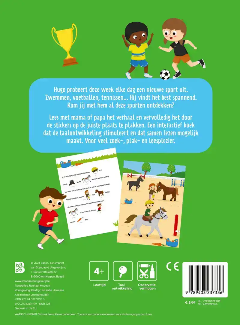 SPORT JE MEE? VERHALENPLAKBOEK