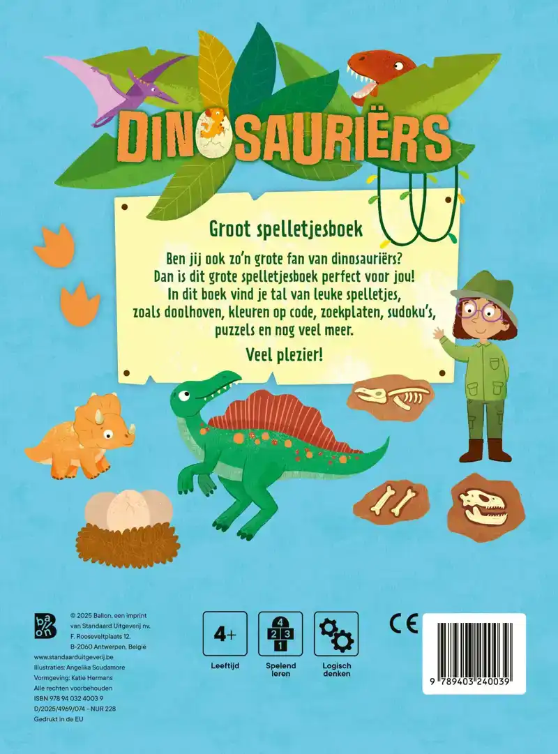 DINOSAURIERS: GROOT SPELLETJESBOEK
