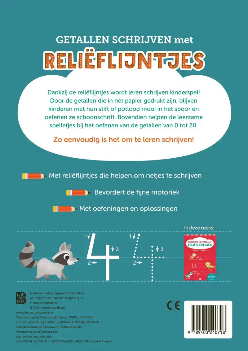 LEREN SCHRIJVEN MET RELIEFLIJNTJES: GETALLEN