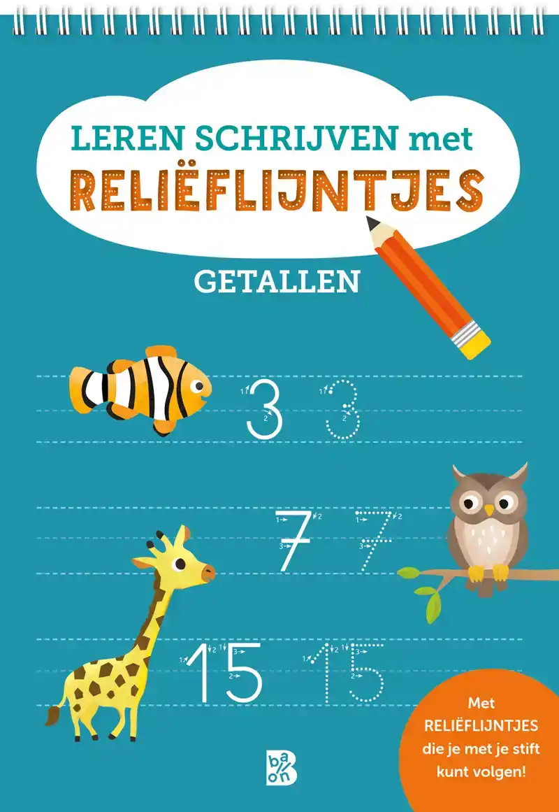 LEREN SCHRIJVEN MET RELIEFLIJNTJES: GETALLEN
