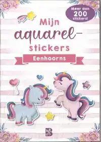 MIJN AQUARELSTICKERS EENHOORNS