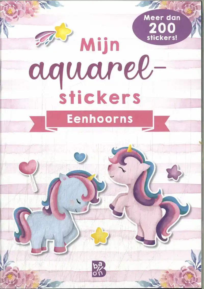 MIJN AQUARELSTICKERS EENHOORNS