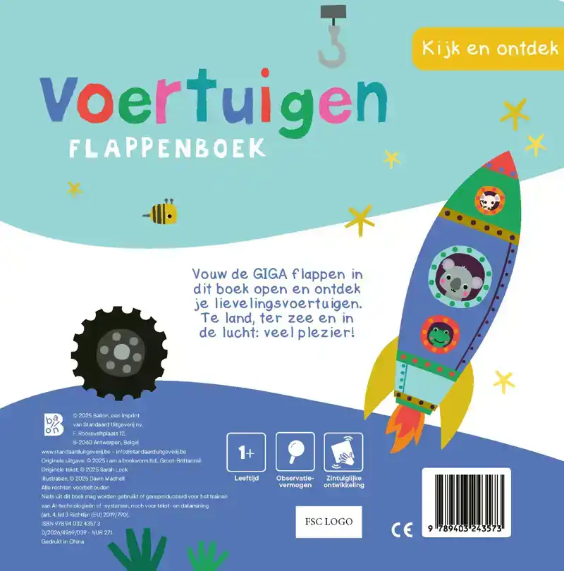 KIJK EN ONTDEK: VOERTUIGEN FLAPPENBOEK