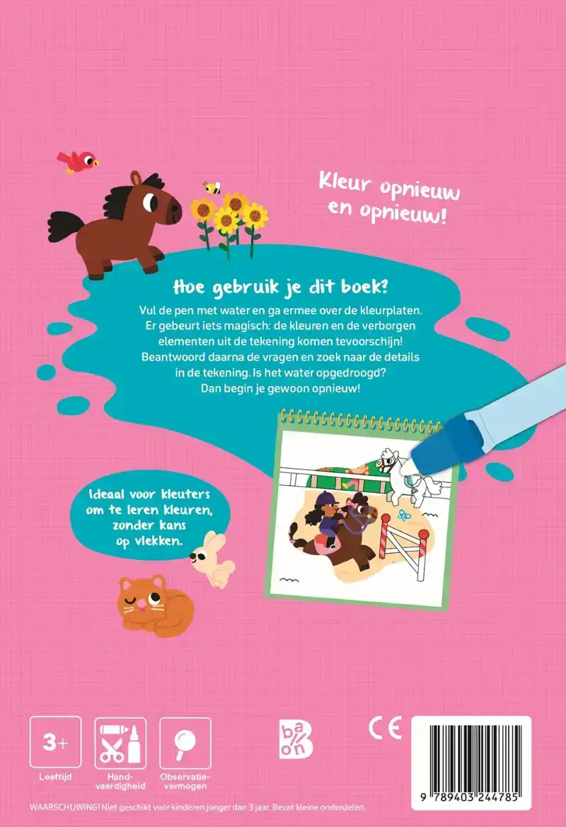 KLEUREN MET WATER 2026: PAARDEN EN PONY'S