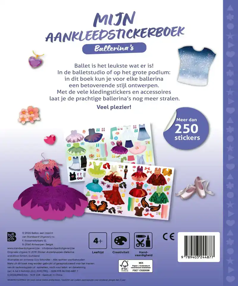 MIJN AANKLEEDSTICKERBOEK: BALLERINA'S